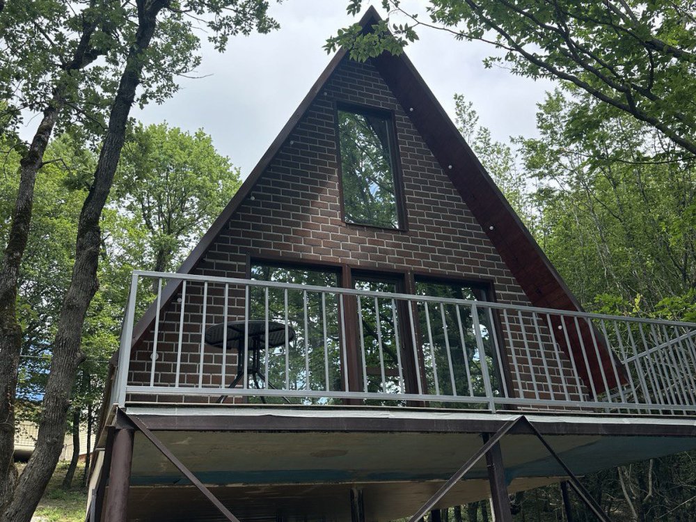 А-фрейм шале с видом на море