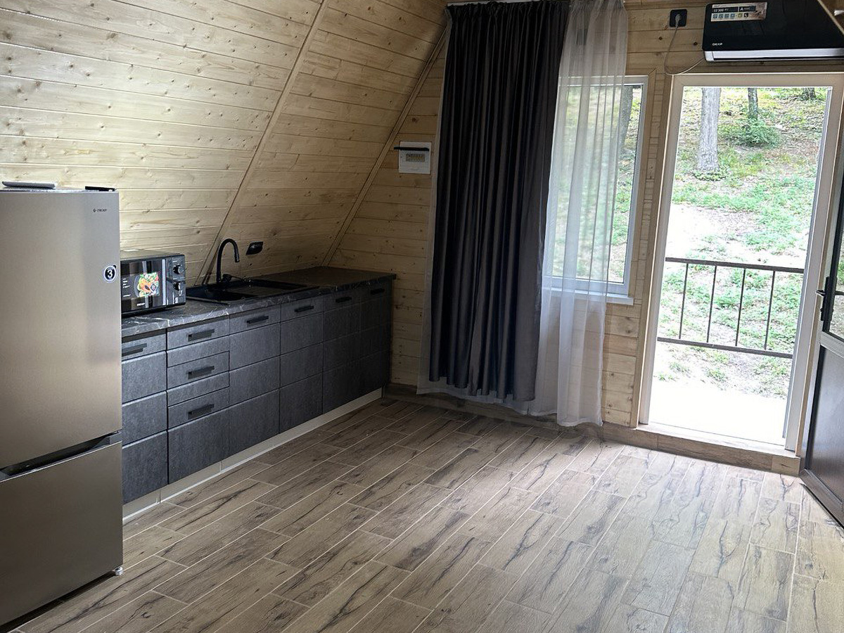 А-фрейм шале с видом на море